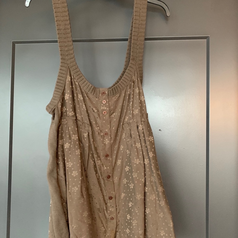 Marc by Marc Jacobs Silk Brown Tank